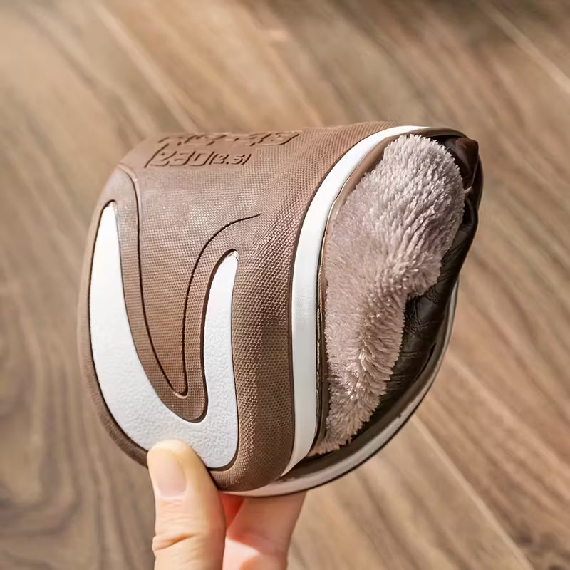 Men'S Winter Indoor Slippers - Warm Plush Lined