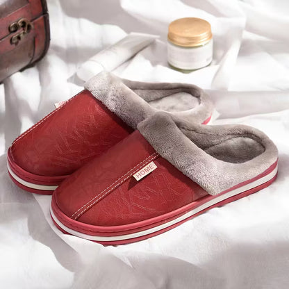 Men'S Winter Indoor Slippers - Warm Plush Lined