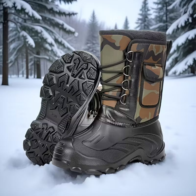 Men'S Snow Boots, Lightweight Fishing Shoes, Warm And Insulated for Outdoor Use