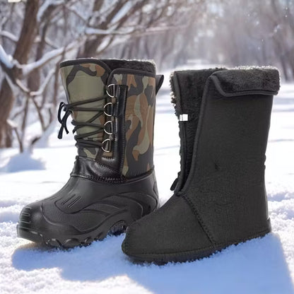 Men'S Snow Boots, Lightweight Fishing Shoes, Warm And Insulated for Outdoor Use