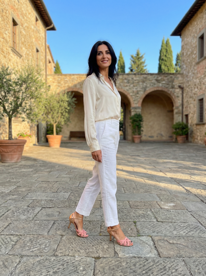 Estate Romana – Heeled Sandals with a Soft Ankle Strap